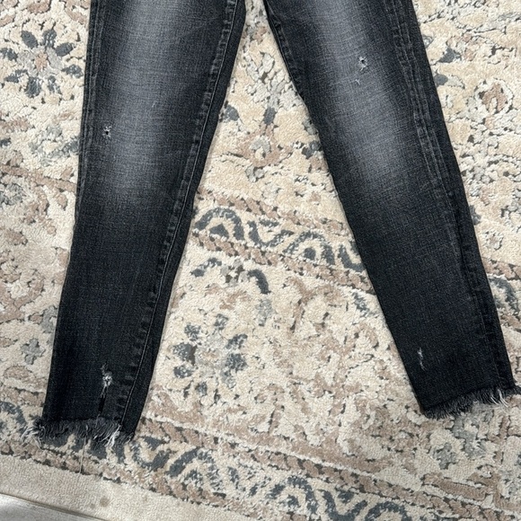 Moussy Vintage Cadet Li Howa Distressed Destroyed Cut off Skinny Ankle Jeans 26 - Picture 3 of 7